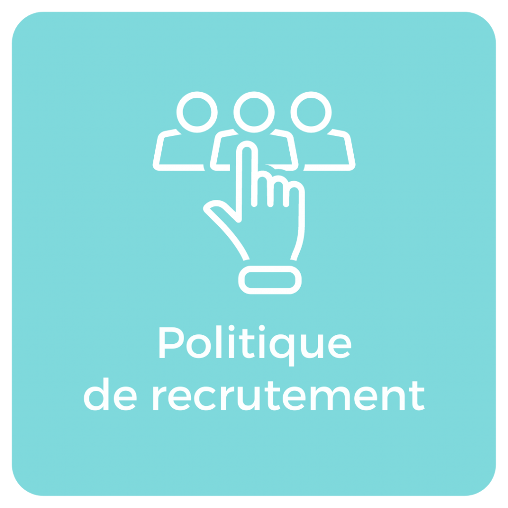 icone pour la politique de recrutement